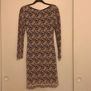 💥Alice + Olivia Khloe Keyhole Blush/Black Dress